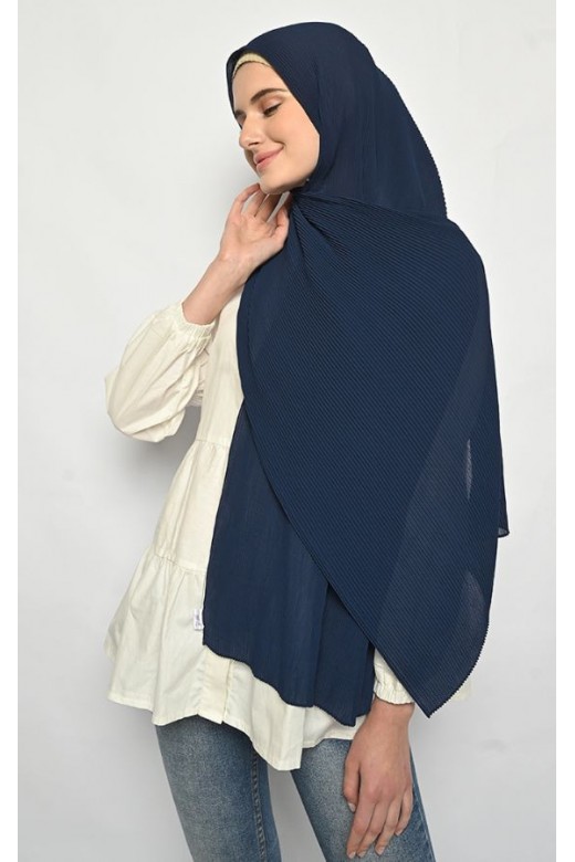 Pasmina Plisket Cerutti Navy